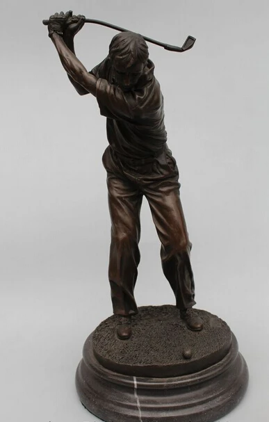 007948 14"Western Art sculpture Bronze Marble Men Play Golf linksman sculpture Statue
007948 14"Western Art sculpture Bronze Marble Men Play Golf linksman sculpture Statue