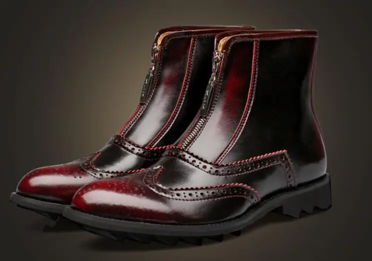 New Autumn Winter Cow Leather Dress Boots Fashion Non-Slip Men Ankle Boots Bullock Carving Flower Martin Boots Masculino
New Autumn Winter Cow Leather Dress Boots Fashion Non-Slip Men Ankle Boots Bullock Carving Flower Martin Boots Masculino