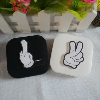 LIUSVENTINA DIY Acrylic Cute Finger Yes Victory Contact Lens Case With Mirror Box Container for Contact Lens Gift for Lover
LIUSVENTINA DIY Acrylic Cute Finger Yes Victory Contact Lens Case With Mirror Box Container for Contact Lens Gift for Lover