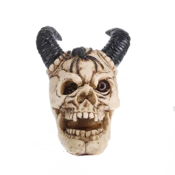 Moquerry Horned Skull Head Statue Cold Cast Resin Human Skull Skeleton Sculptures Handicraft Home Decoration Art decoracion hog
Moquerry Horned Skull Head Statue Cold Cast Resin Human Skull Skeleton Sculptures Handicraft Home Decoration Art decoracion hog