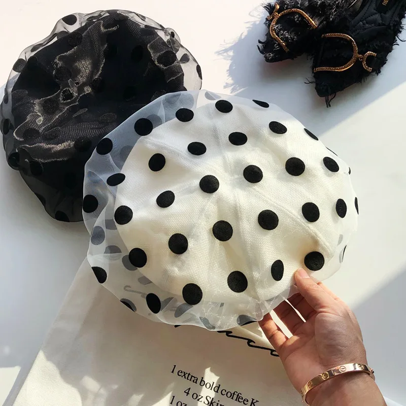 01902-midnchen870 2019 new dot mesh sweet lady beret cap women leisure Painter hat
01902-midnchen870 2019 new dot mesh sweet lady beret cap women leisure Painter hat