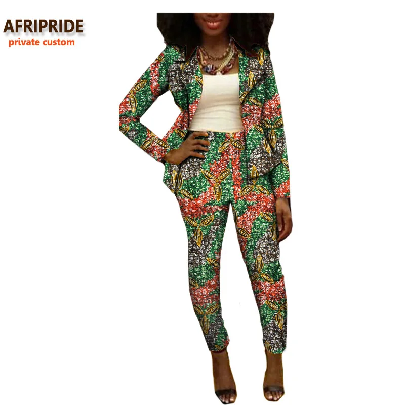 2019 Autumn african women suit AFRIPRIDE private custom two-pieces full sleeve top+ankle lengthpant casual suit plus sizeA722615
2019 Autumn african women suit AFRIPRIDE private custom two-pieces full sleeve top+ankle lengthpant casual suit plus sizeA722615