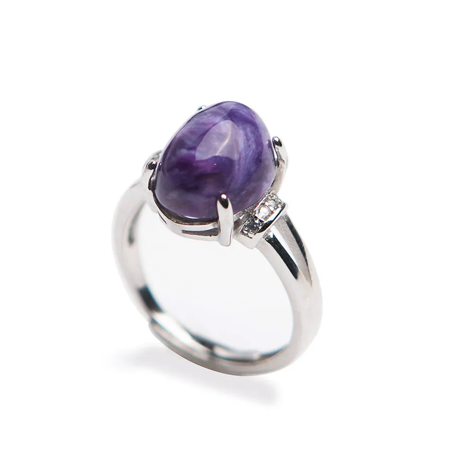 Adjustable Genuine Natural Purple Charoite Gems Stone Unique Women Gift Sliver Ring AAAA 12*9mm
Adjustable Genuine Natural Purple Charoite Gems Stone Unique Women Gift Sliver Ring AAAA 12*9mm