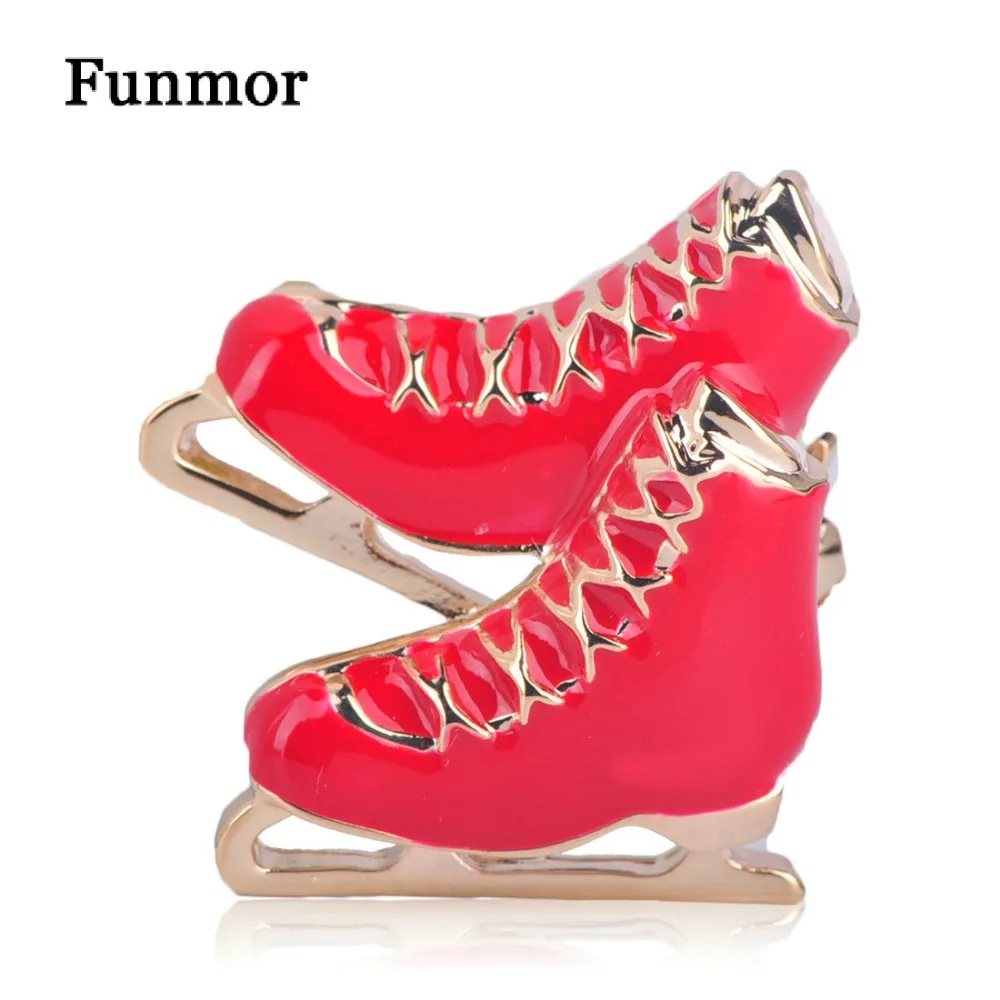 FUNMOR Red Enamel Roller Skates Brooches Pendant Coat Dress Decoration Unisex Skating Club Badge Corsage Alloy Metal Hijab Pins
FUNMOR Red Enamel Roller Skates Brooches Pendant Coat Dress Decoration Unisex Skating Club Badge Corsage Alloy Metal Hijab Pins