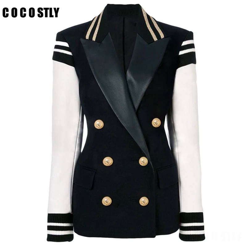 Fashion double breasted blazer Female long sleeve office ladies blazers 2019 Spring jacket women blazer outerwear coats
Fashion double breasted blazer Female long sleeve office ladies blazers 2019 Spring jacket women blazer outerwear coats
