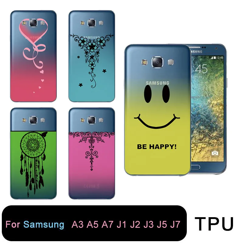 TPU Clear Gradient Phone Case For Samsung Galaxy A3 A5 2016 2015 2017 prime J1 J2 J3 J5 J7 with flower heart smile Free shipping
TPU Clear Gradient Phone Case For Samsung Galaxy A3 A5 2016 2015 2017 prime J1 J2 J3 J5 J7 with flower heart smile Free shipping