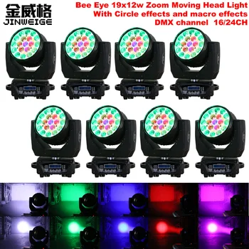 Free Shipping 8pcs/lot Led Zoom Moving Head RGBW 4IN1 19x12W DMX512 Beam Wash Moving Head Light With Circle And Macro Effects
Free Shipping 8pcs/lot Led Zoom Moving Head RGBW 4IN1 19x12W DMX512 Beam Wash Moving Head Light With Circle And Macro Effects