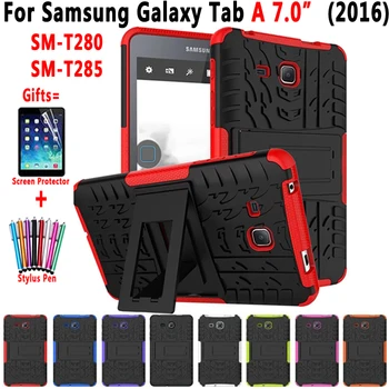 Hybrid Armor Kickstand Silicon Tablet Case for Samsung Galaxy Tab A A6 7.0 2016 T280 T285 SM-T280 SM-T285 Cover Funda Coque
Hybrid Armor Kickstand Silicon Tablet Case for Samsung Galaxy Tab A A6 7.0 2016 T280 T285 SM-T280 SM-T285 Cover Funda Coque