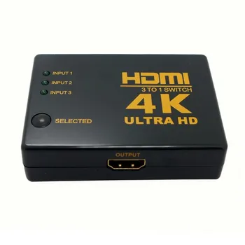 1080P 4K*2K HDMI Video Switch Switcher HDMI Splitter 3 input 1 output Port Hub for DVD HDTV Xbox PS3 PS4
1080P 4K*2K HDMI Video Switch Switcher HDMI Splitter 3 input 1 output Port Hub for DVD HDTV Xbox PS3 PS4