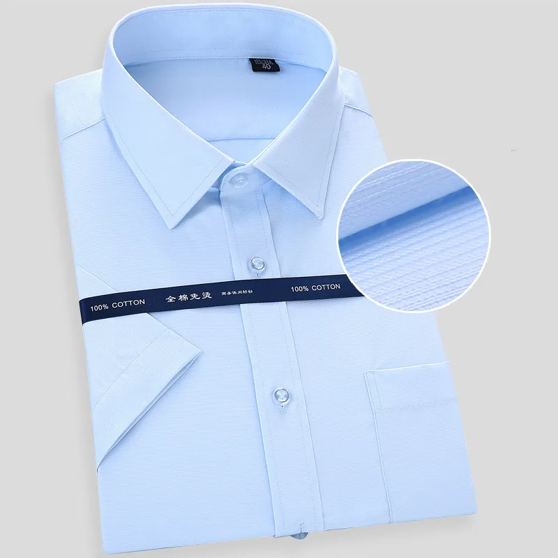 Non-ironing Men Dress Shirt Cotton Short Sleeve New 2019 Male Clothing Fit Business Shirts Streetwear Clothes 2018 Solid
Non-ironing Men Dress Shirt Cotton Short Sleeve New 2019 Male Clothing Fit Business Shirts Streetwear Clothes 2018 Solid