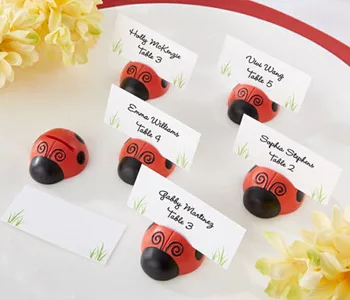 50pcs/lot new resin ladybug place card holder wedding party table decoration favors, event party gifts supplies
50pcs/lot new resin ladybug place card holder wedding party table decoration favors, event party gifts supplies