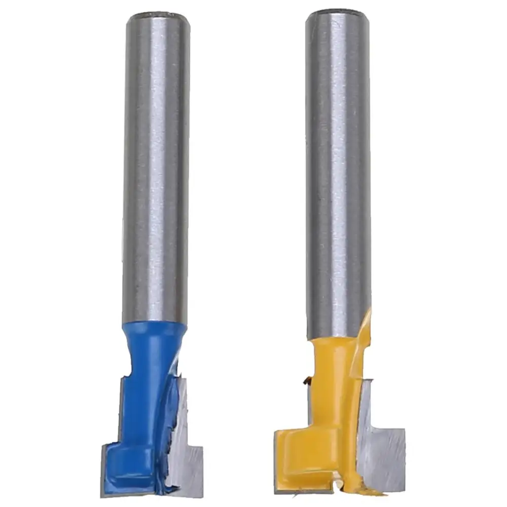 2pcs/set 1/4" Shank T-Slot Router Bit 3/8" & 1/2" Keyhole Woodworking Cutter For Woodworking Tool
2pcs/set 1/4" Shank T-Slot Router Bit 3/8" & 1/2" Keyhole Woodworking Cutter For Woodworking Tool