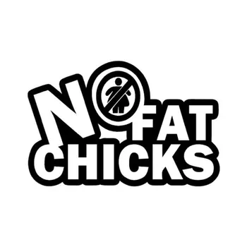 14CM*9CM Funny Fashion NO FAT CHICKS Personalized Creative Vinyl Car Stickers C5-0332
14CM*9CM Funny Fashion NO FAT CHICKS Personalized Creative Vinyl Car Stickers C5-0332