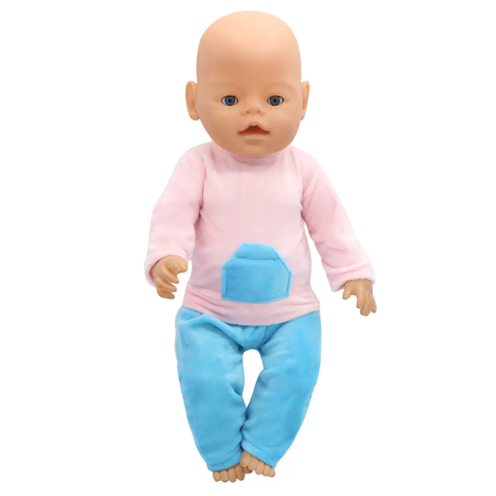 Luckdoll high quality round neck solid color pajamas for 18 inch dolls or 43 cm doll accessories
Luckdoll high quality round neck solid color pajamas for 18 inch dolls or 43 cm doll accessories