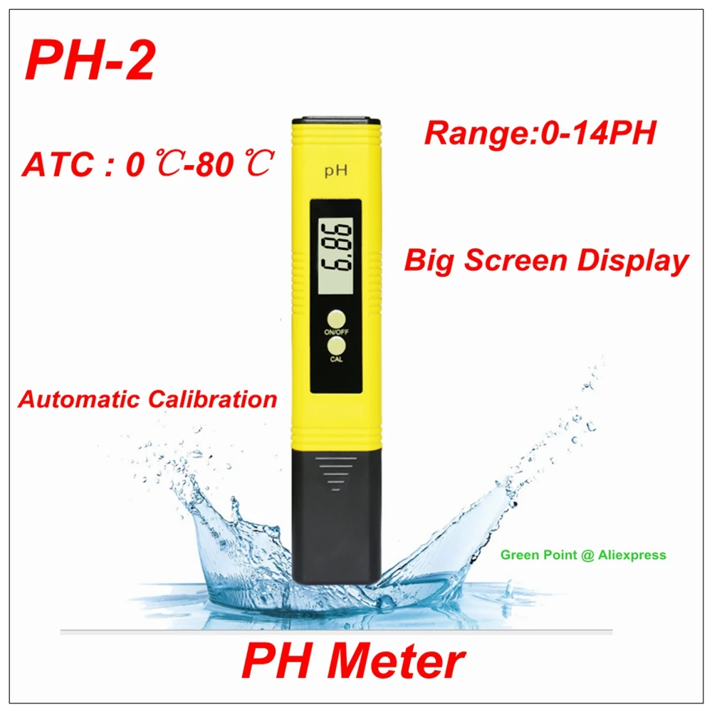 Newest PH-2 PH Pen Automatic Three Points Calibration Protable PH Meter PH2 Potential Of Hydrogen Meter
Newest PH-2 PH Pen Automatic Three Points Calibration Protable PH Meter PH2 Potential Of Hydrogen Meter