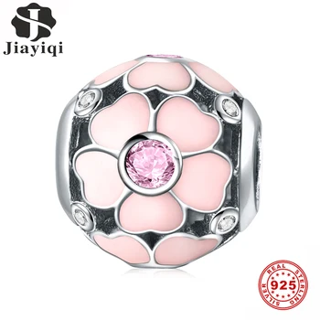 Jiayiqi 925 Pink Magnolia Silver Bead Authentic Sterling Silver Charm Beads Fit Brand Charm Bracelet DIY Original Silver Jewelry
Jiayiqi 925 Pink Magnolia Silver Bead Authentic Sterling Silver Charm Beads Fit Brand Charm Bracelet DIY Original Silver Jewelry