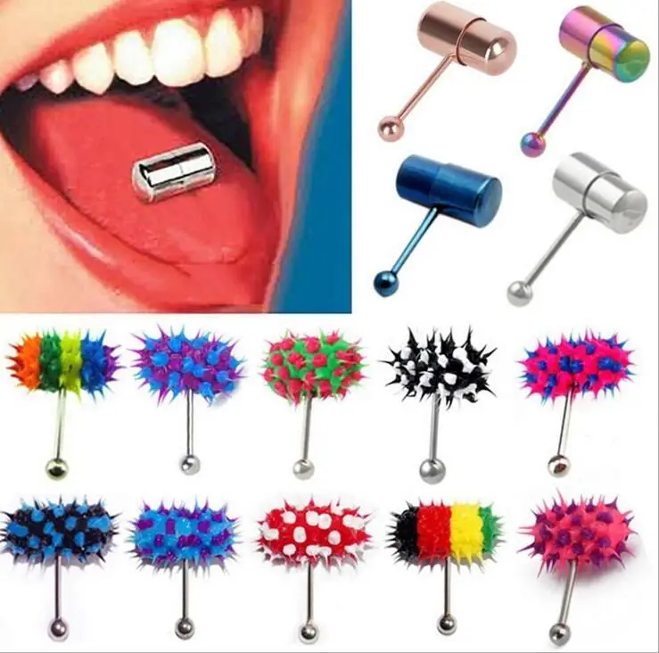 New Fashion Rock Personality Vibrating Tongue Ring Body Piercing Jewelry With 2 Batteries plugs and tunnels body jewelry Women
New Fashion Rock Personality Vibrating Tongue Ring Body Piercing Jewelry With 2 Batteries plugs and tunnels body jewelry Women
