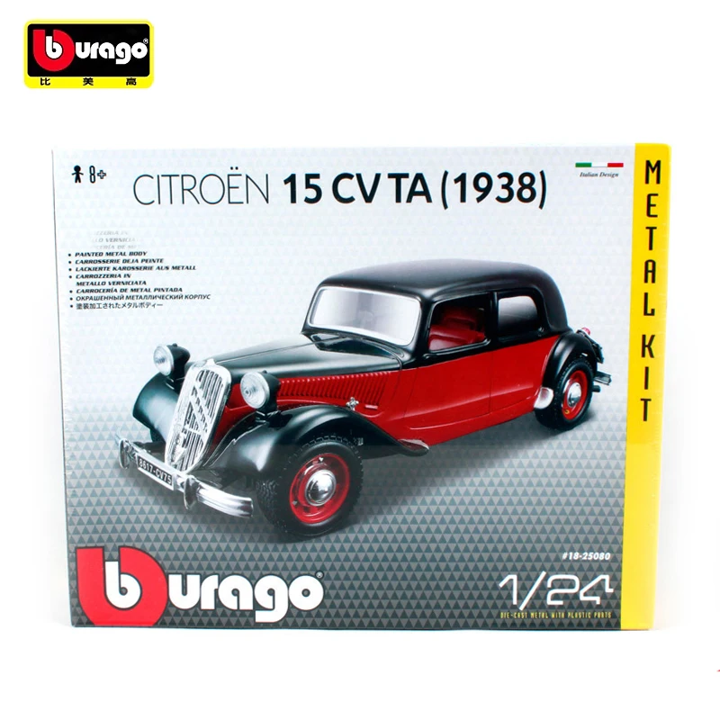 Bburago 1:24 1938 CITROEN 15 CV TA Black Red Assembly DIY Racing Diecast Model Kit Car Kids Toy New In Box Free Shipping
Bburago 1:24 1938 CITROEN 15 CV TA Black Red Assembly DIY Racing Diecast Model Kit Car Kids Toy New In Box Free Shipping