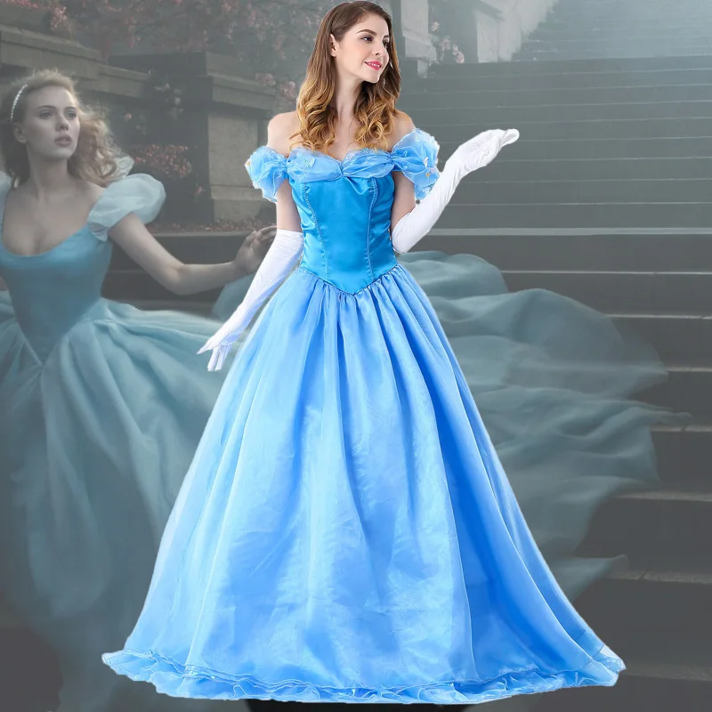 Adult Woman Blue Cinderella Dress Costume Cosplay Princess Clothes Christmas Carnival Halloween Masquerade Cos Fancy Dress
Adult Woman Blue Cinderella Dress Costume Cosplay Princess Clothes Christmas Carnival Halloween Masquerade Cos Fancy Dress