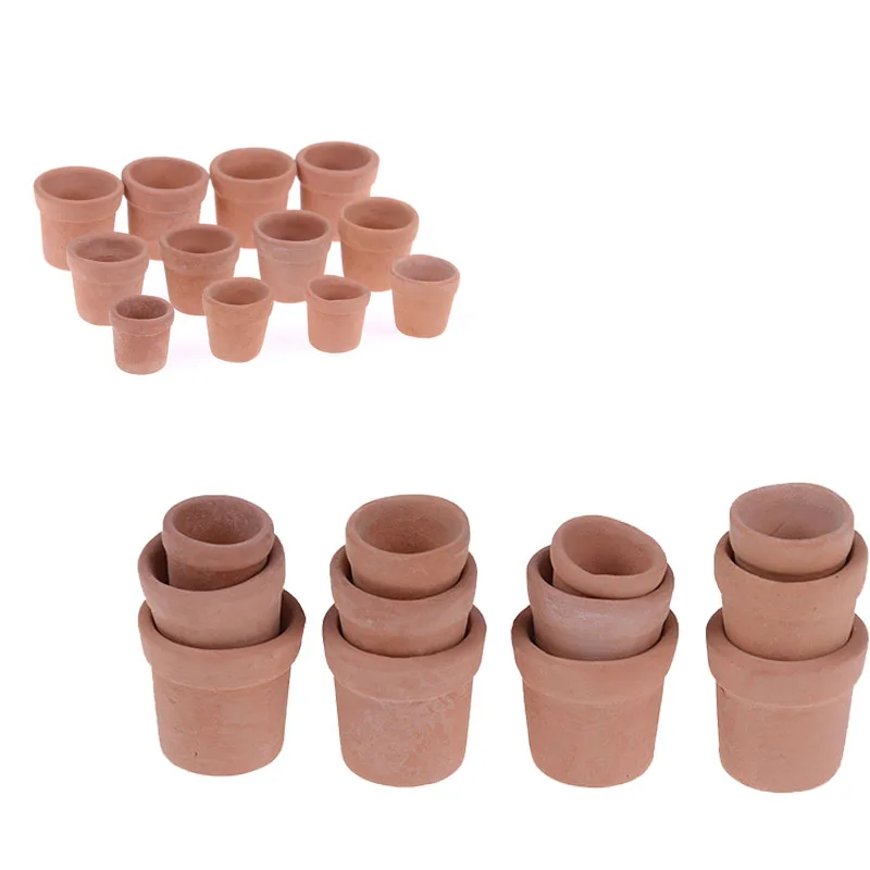 12pcs Mini Flower Pot Model Toy For 1/12 Dollhouse Miniature Accessories Red clay Flowerpot Simulation Garden
12pcs Mini Flower Pot Model Toy For 1/12 Dollhouse Miniature Accessories Red clay Flowerpot Simulation Garden