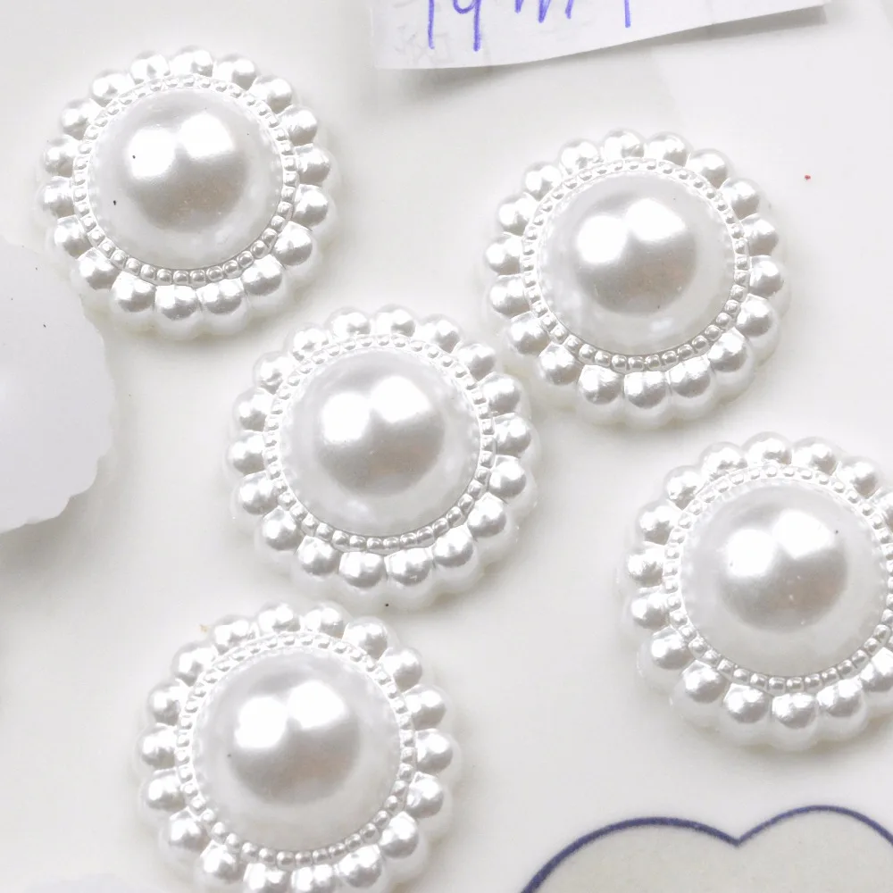 FLTMRH 17MM 40PCS Imitation Pearls Half Round Flatback Flower Beads Wedding Cards Embellishments DIY Decoration
FLTMRH 17MM 40PCS Imitation Pearls Half Round Flatback Flower Beads Wedding Cards Embellishments DIY Decoration