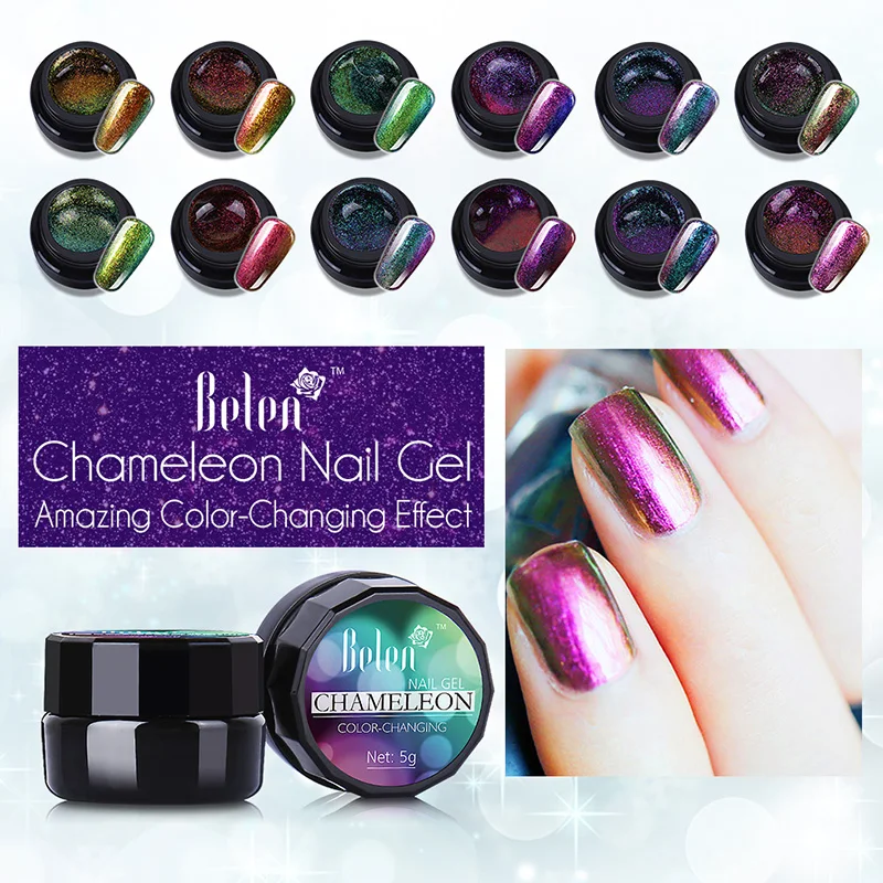 Belen 5ML 3D Chameleon UV Gel Nail Polish Lacquer Print Enamel Semi Permanent LED UV Manicure Varnish Gellak Hybrid Ink
Belen 5ML 3D Chameleon UV Gel Nail Polish Lacquer Print Enamel Semi Permanent LED UV Manicure Varnish Gellak Hybrid Ink
