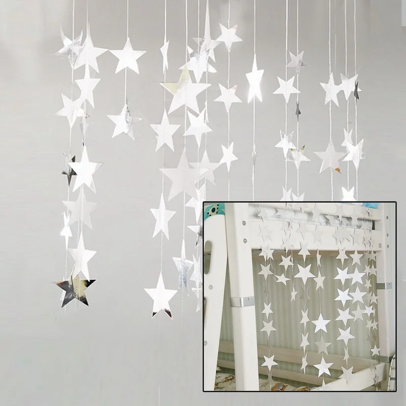 Junejour 4M Star Bunting Banner Paper Garland Wedding Birthday String Streamer Party Supplies
Junejour 4M Star Bunting Banner Paper Garland Wedding Birthday String Streamer Party Supplies