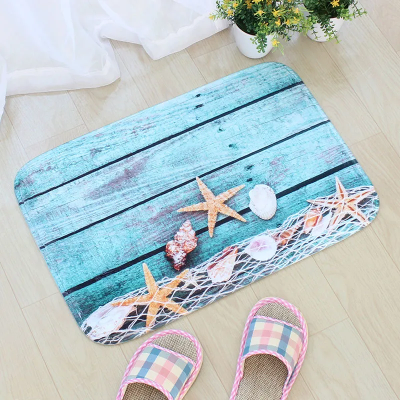 Sea Style Printing Doormat Flannel Fabric Beach Starfish Shell Floor Mat Non-slip Mat Home Decoration Door Mat vloermat felpudo
Sea Style Printing Doormat Flannel Fabric Beach Starfish Shell Floor Mat Non-slip Mat Home Decoration Door Mat vloermat felpudo