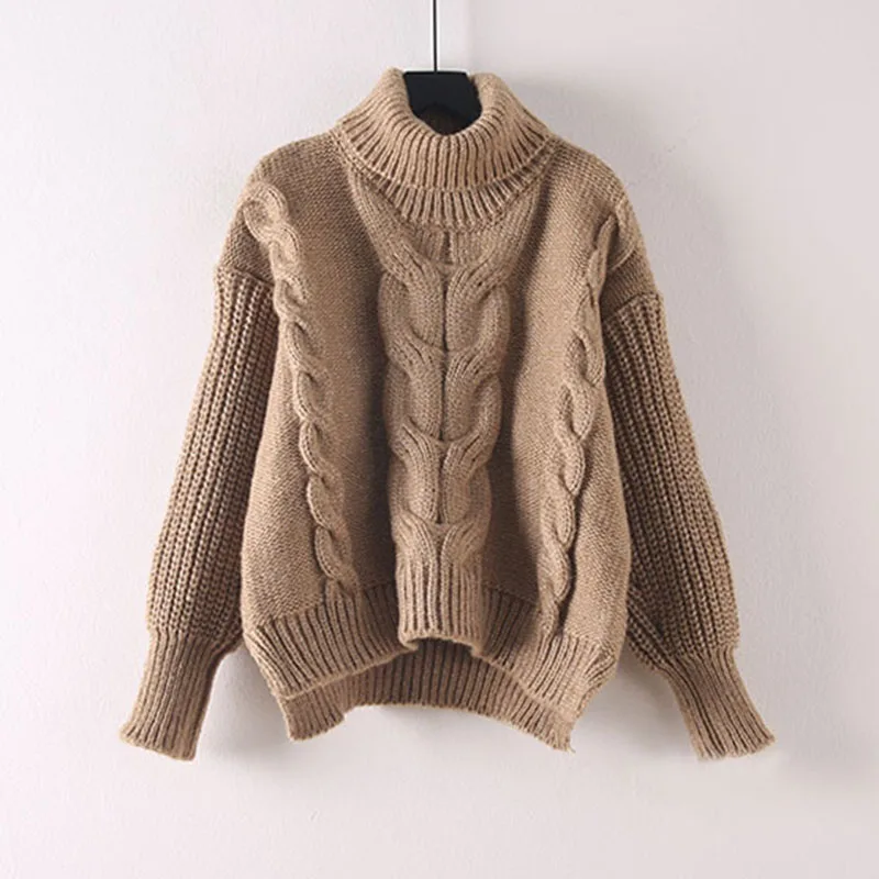 2019 New Spring Fall Women's Pullovers High Quality Fashion Female Tops Blue Khaki Solid Color Turtleneck Thick
2019 New Spring Fall Women's Pullovers High Quality Fashion Female Tops Blue Khaki Solid Color Turtleneck Thick