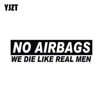 YJZT 18.6CM*5CM NO AIRBAGS WE DIE LIKE MEN Funny Vinyl Graphic Black/Silver Car Sticker Decals C11-0680
YJZT 18.6CM*5CM NO AIRBAGS WE DIE LIKE MEN Funny Vinyl Graphic Black/Silver Car Sticker Decals C11-0680