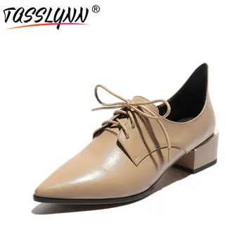 TASSLYNN 2019 Apricot Square Med Heel Women Pumps Lace Up Casual Shoe Pointed Toe Cow Leather /PU Fashion Shoes Women Size 34-43
TASSLYNN 2019 Apricot Square Med Heel Women Pumps Lace Up Casual Shoe Pointed Toe Cow Leather /PU Fashion Shoes Women Size 34-43