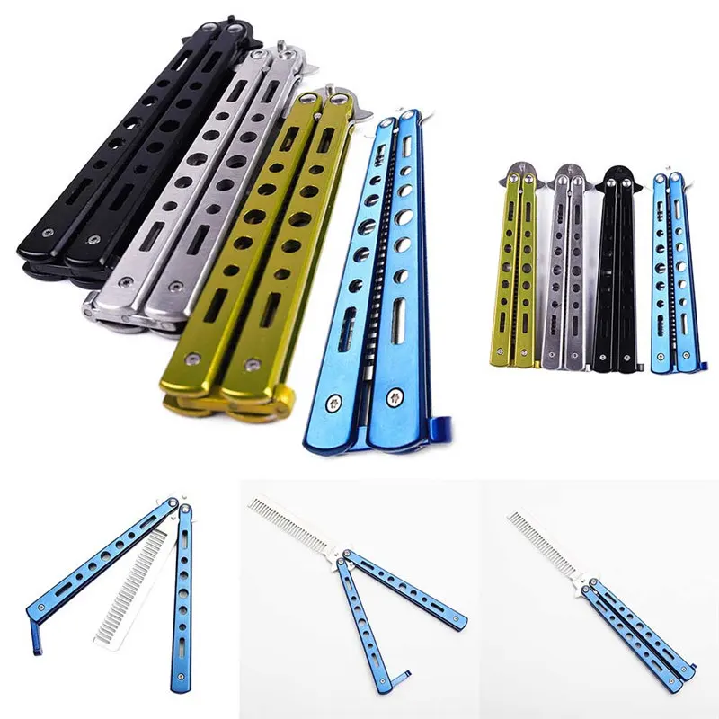 Cool Black Metal Practice Butterfly Knife Balisong Trainer Training Folding Knife Dull Tool outdoor camping cs go
Cool Black Metal Practice Butterfly Knife Balisong Trainer Training Folding Knife Dull Tool outdoor camping cs go