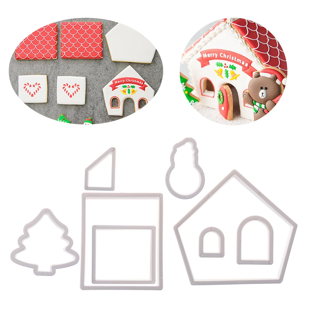 8pcs/set Christmas House Xmas Tree Pattern Biscuit Mould Embossing Sugarcraft Cookie Cutters Cake Decor Mold Baking Tools
8pcs/set Christmas House Xmas Tree Pattern Biscuit Mould Embossing Sugarcraft Cookie Cutters Cake Decor Mold Baking Tools
