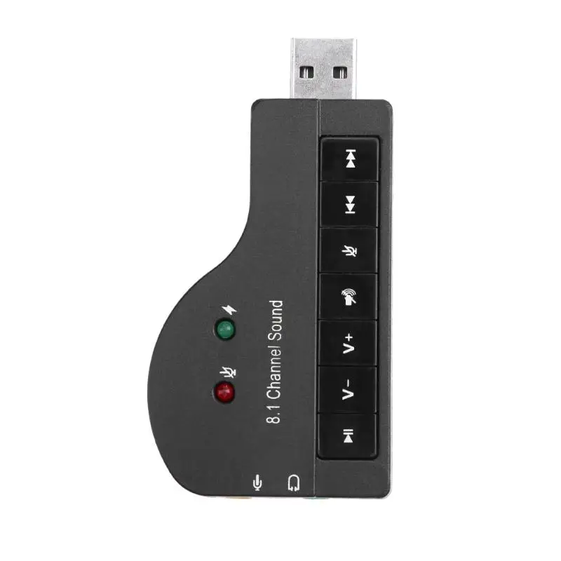 External USB Sound Cards Adapter Earphone MIC External USB 2.0 Sound Card 8.1 Channel Audio Adapter 3.5mm Jack for PC Laptop
External USB Sound Cards Adapter Earphone MIC External USB 2.0 Sound Card 8.1 Channel Audio Adapter 3.5mm Jack for PC Laptop