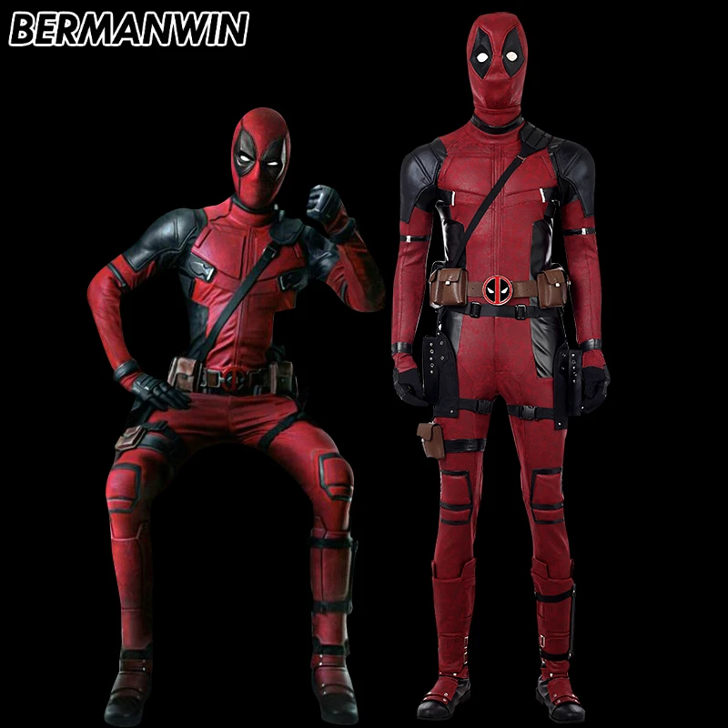 BERMANWIN High Quality Newest Deadpool 2 Cosplay Costume Wade Wilson Costume Deadpool PU Leather Cosplay For Halloween Costume
BERMANWIN High Quality Newest Deadpool 2 Cosplay Costume Wade Wilson Costume Deadpool PU Leather Cosplay For Halloween Costume