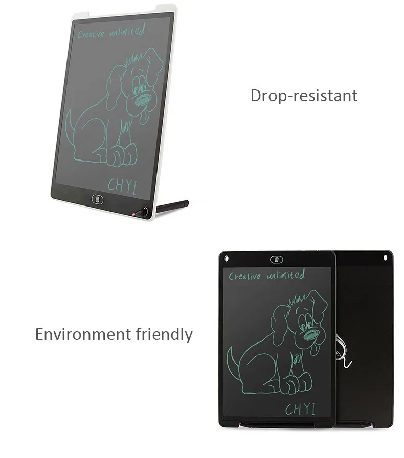 12 inch LCD Writing Tablet Digital Drawing Tablet Handwriting Pads Portable Electronic Tablet Board Ultra-thin Board with Pen