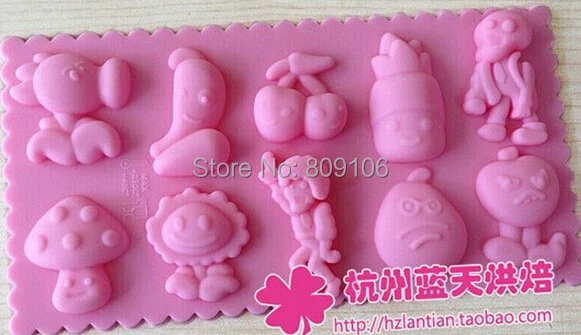 Wholesale, free shipping , 1pcs10 hole Plants vs zombies Silicone Chocolate Mold ice cube tray Jelly mould
Wholesale, free shipping , 1pcs10 hole Plants vs zombies Silicone Chocolate Mold ice cube tray Jelly mould