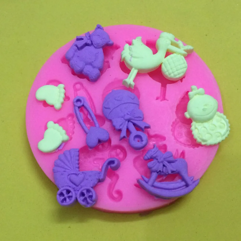 O1002 Baby Shower Party 3D Silicone Fondant Mold Cake tools kitchen supplies cooking Decorating
O1002 Baby Shower Party 3D Silicone Fondant Mold Cake tools kitchen supplies cooking Decorating