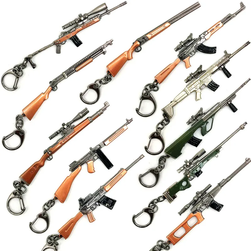 CS PUBG Key Chains Playerunknown's Battlegrounds AKW AWM MK14 Gun Model 10cm Car KeyChain Buckle Model mannen cadeaus voor kids
CS PUBG Key Chains Playerunknown's Battlegrounds AKW AWM MK14 Gun Model 10cm Car KeyChain Buckle Model mannen cadeaus voor kids
