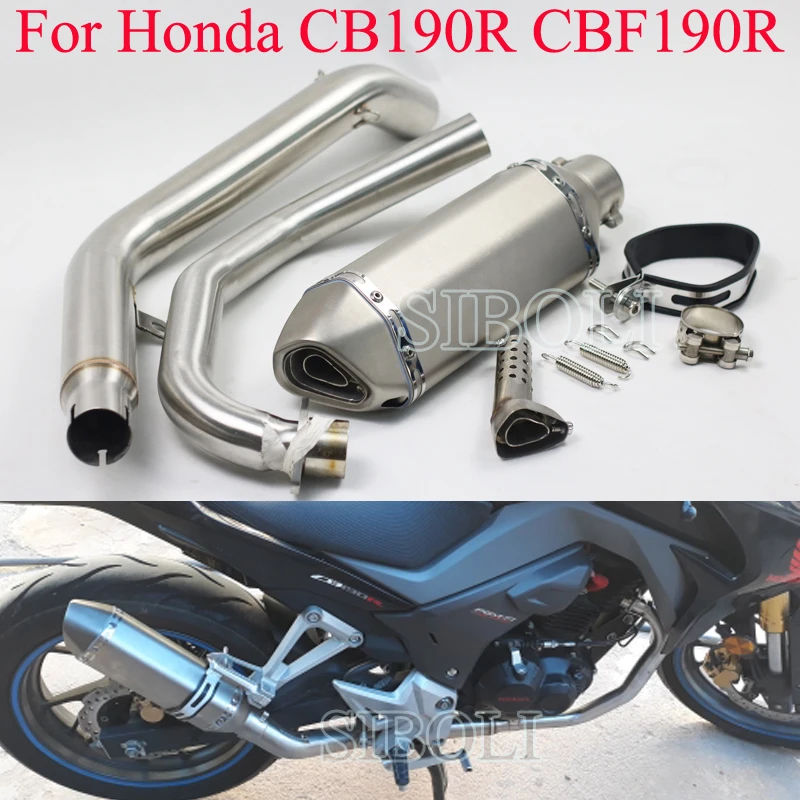 Выхлопной глушитель CB190R CBF190R, без застежки, средняя Соединительная труба с подвижным устройством для Honda CB190R CBF190R AK119
Выхлопной глушитель CB190R CBF190R, без застежки, средняя Соединительная труба с подвижным устройством для Honda CB190R CBF190R AK119