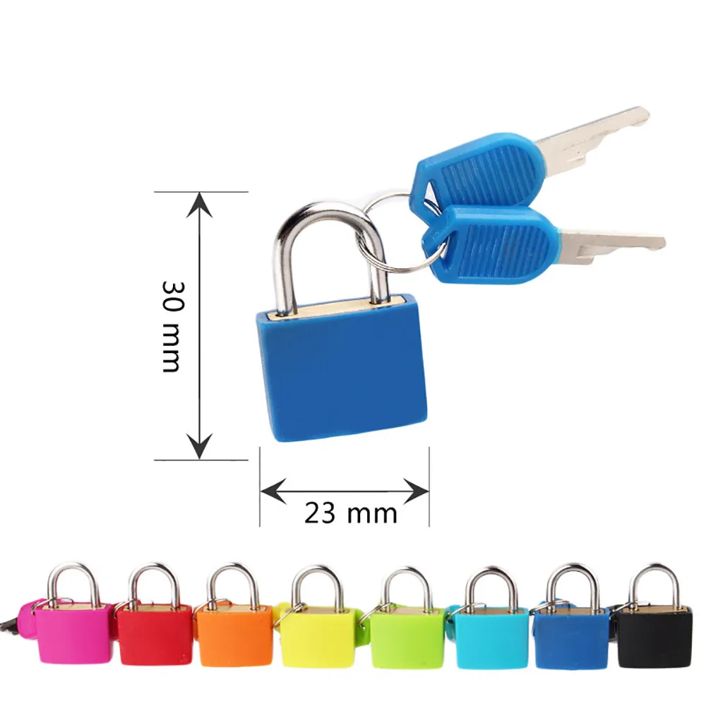 New 8 colors Small Mini Strong Steel Padlock Travel Suitcase Diary Lock With 2 Keys 30x23mm
New 8 colors Small Mini Strong Steel Padlock Travel Suitcase Diary Lock With 2 Keys 30x23mm