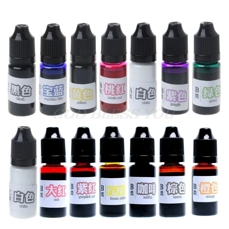 15 Color 10ML Epoxy Resin Pigment Liquid Colorant Dye Ink Diffusion Resin Jewelry Making Handmade Soap Coloring Powder
15 Color 10ML Epoxy Resin Pigment Liquid Colorant Dye Ink Diffusion Resin Jewelry Making Handmade Soap Coloring Powder