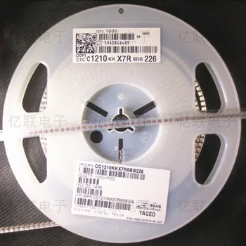 1210 22uF 10% 16V X7R New and original 4000PCS 
1210 22uF 10% 16V X7R New and original 4000PCS