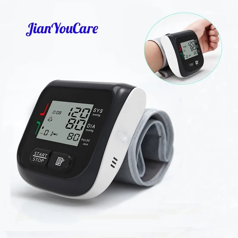 JianYouCare Medical Digital LCD Wrist Blood Pressure Monitor Automatic sphygmomanometer Heart Beat Rate Pulse Mete Tonometer
JianYouCare Medical Digital LCD Wrist Blood Pressure Monitor Automatic sphygmomanometer Heart Beat Rate Pulse Mete Tonometer