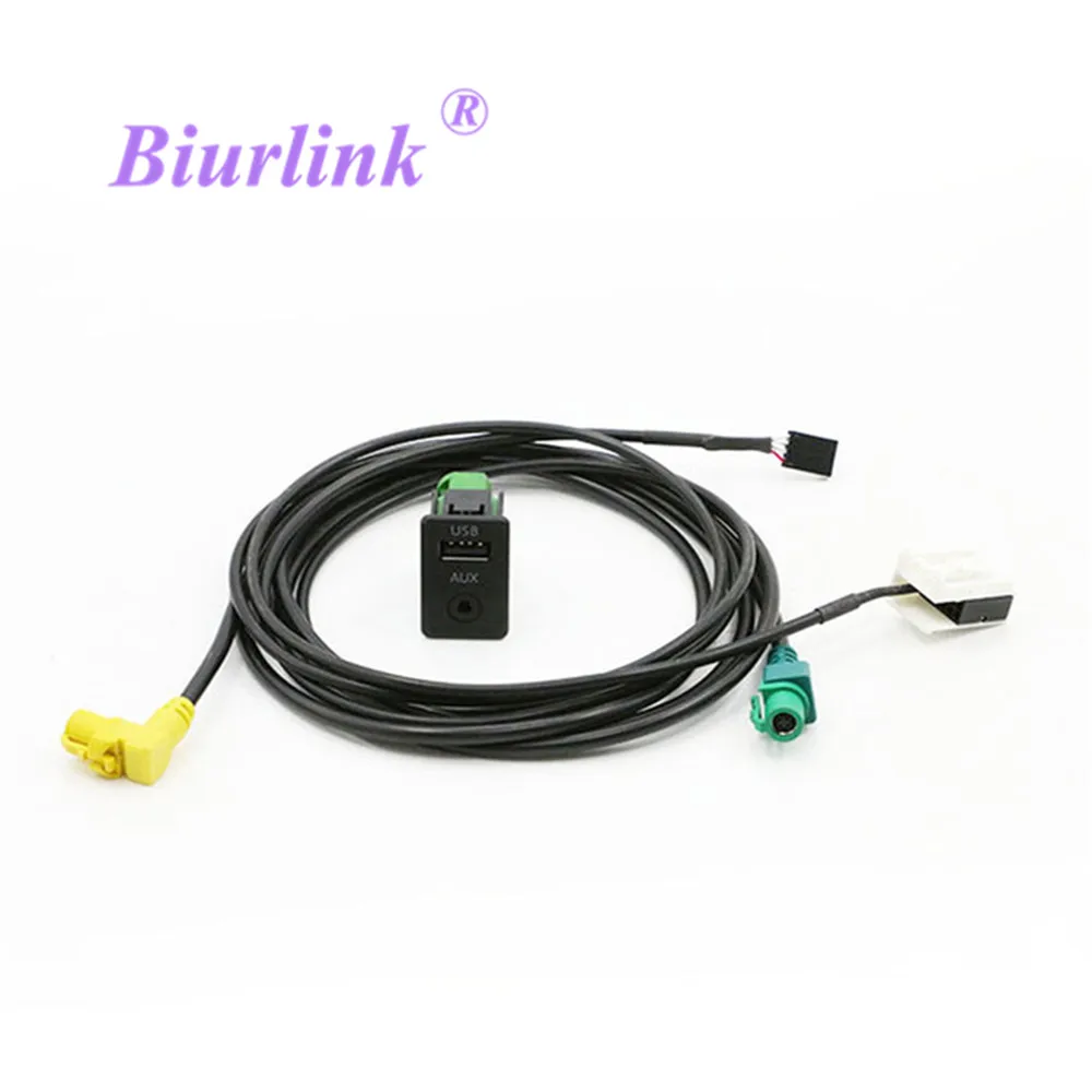 Biurlink Car AUX USB Audio Cable Switch Plug Button for Volkswagen Passat B6 B7 CC Touran POLO Install RCD510 RCD510 Plus RNS315
Biurlink Car AUX USB Audio Cable Switch Plug Button for Volkswagen Passat B6 B7 CC Touran POLO Install RCD510 RCD510 Plus RNS315