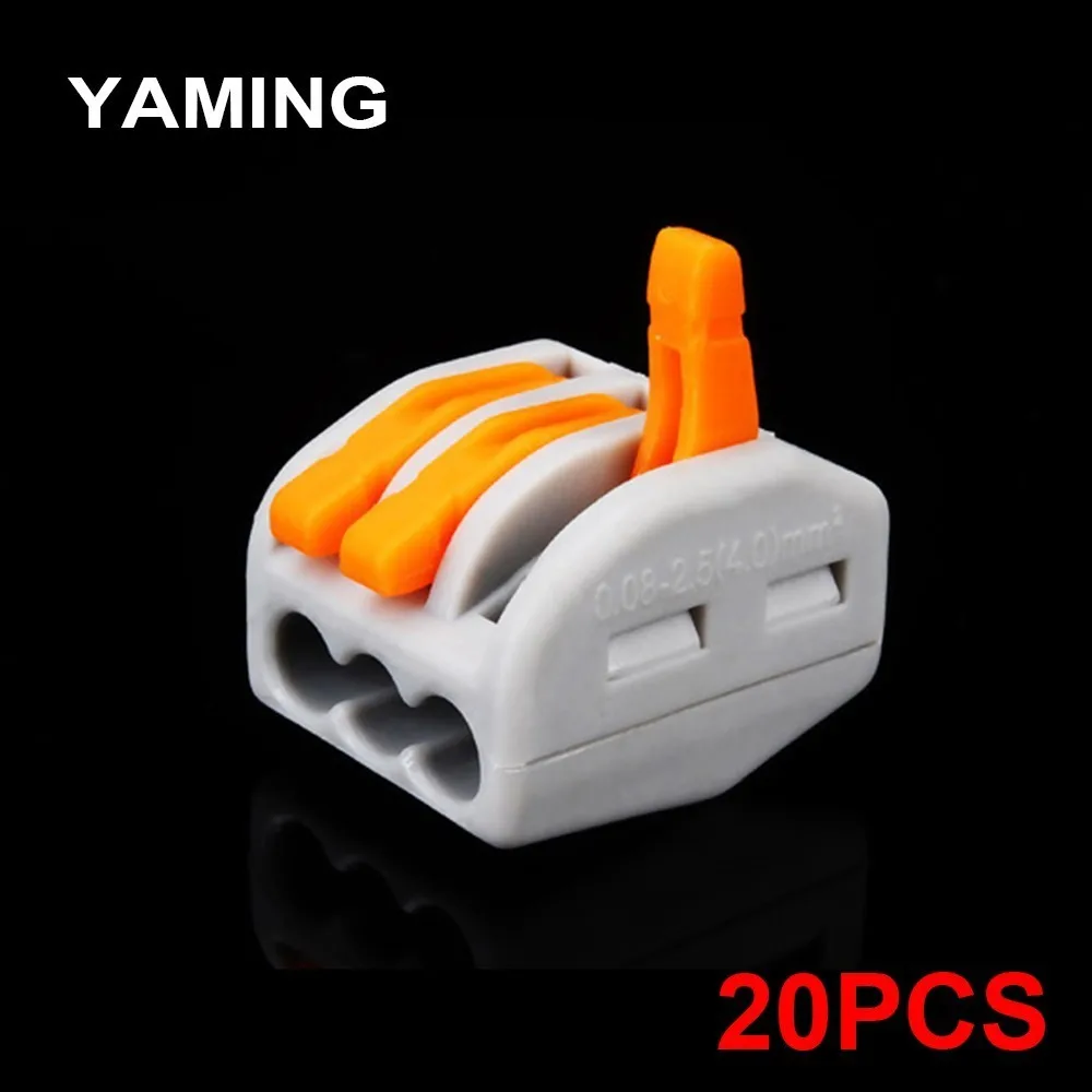 (20PCS) PCT-213 WAGO 222-413 Universal Wiring Connector 3P Conductor pluggable PCT213 Terminal Block Lever AWG 28-12
(20PCS) PCT-213 WAGO 222-413 Universal Wiring Connector 3P Conductor pluggable PCT213 Terminal Block Lever AWG 28-12