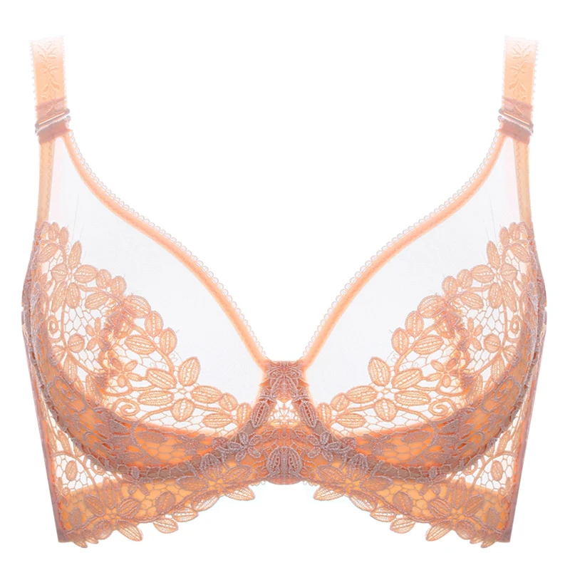 Sexy Bra Lace Push Up Bralette Transparent Plus Size Lingerie Thin Exquisite Emboridery Charm Flower Pattern Women Underwear
Sexy Bra Lace Push Up Bralette Transparent Plus Size Lingerie Thin Exquisite Emboridery Charm Flower Pattern Women Underwear