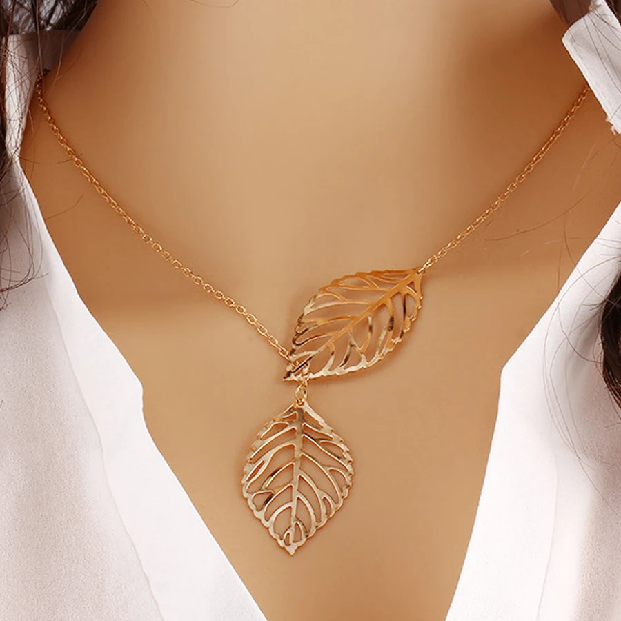2Pcs/lot Simple Fashion Alloy Necklace High Quality Tree Leaf Charm Pendant Chokers Neclaces For Women Girl Fashion Jewelry Gift
2Pcs/lot Simple Fashion Alloy Necklace High Quality Tree Leaf Charm Pendant Chokers Neclaces For Women Girl Fashion Jewelry Gift