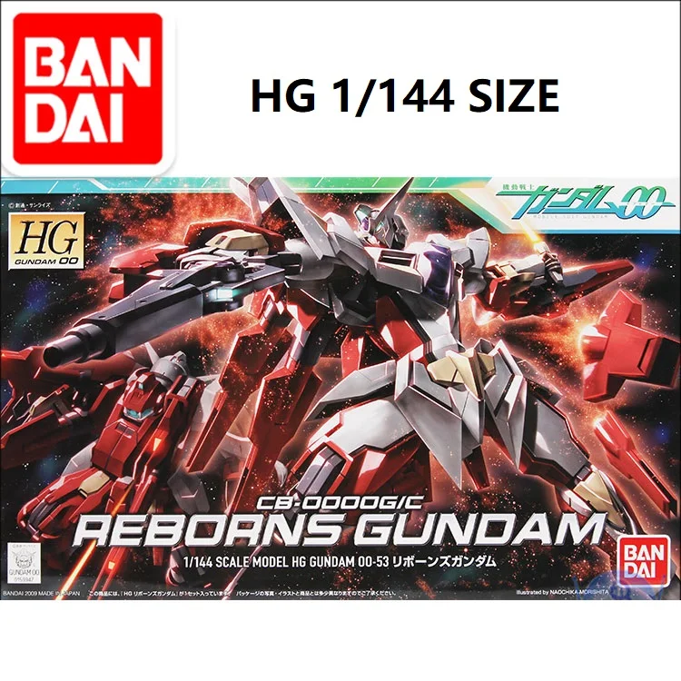Оригинальная японская модель Gundam HG 1/144 Reborns GUNDAM 00 разблокированный мобильный