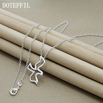 DOTEFFIL 925 Sterling Silver Bird Pendant Necklace 18 Inch Chain For Women Wedding Engagement Party Fashion Charm Jewelry
DOTEFFIL 925 Sterling Silver Bird Pendant Necklace 18 Inch Chain For Women Wedding Engagement Party Fashion Charm Jewelry